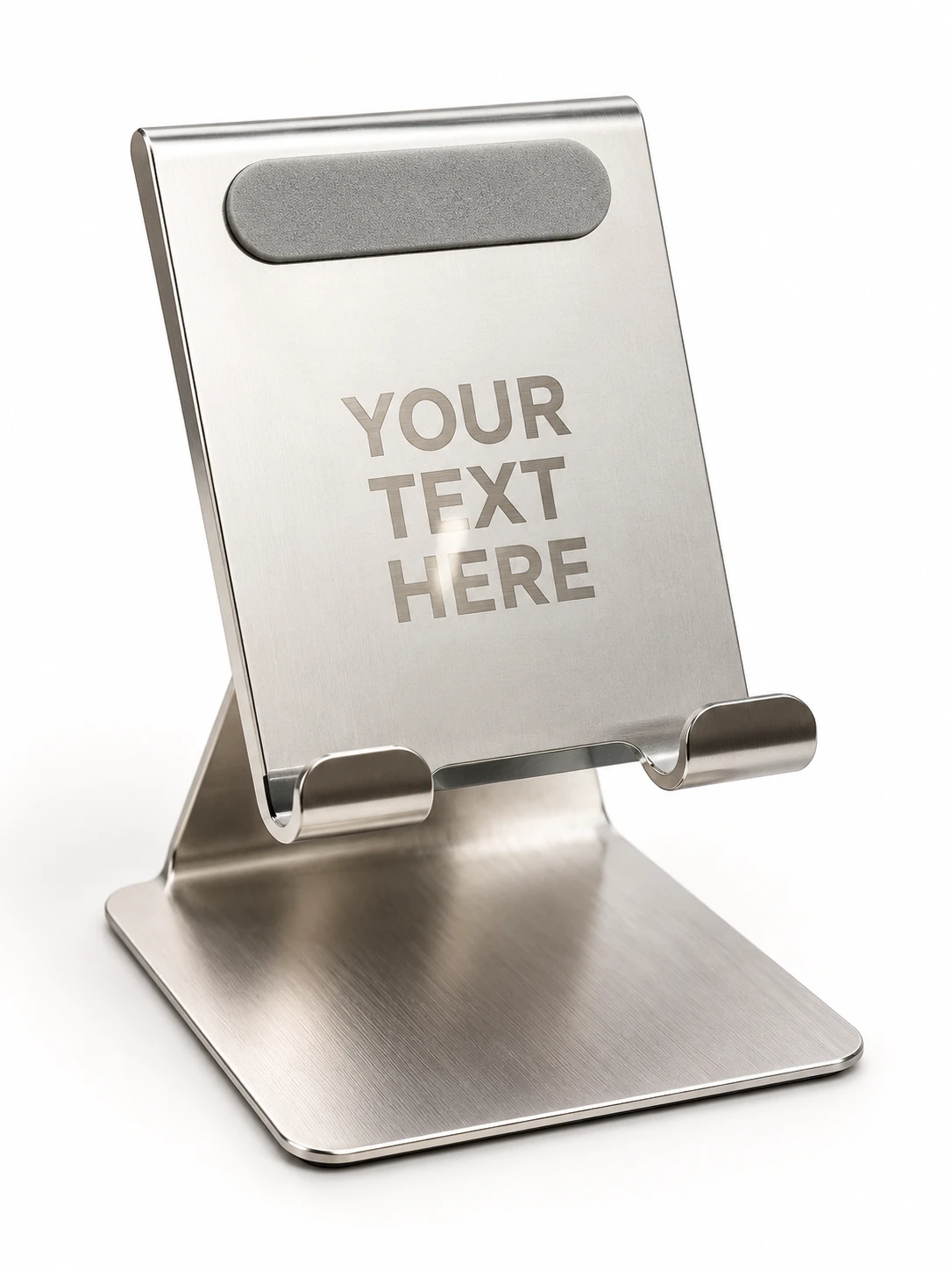 Silver Folding Metal Mobile Stand